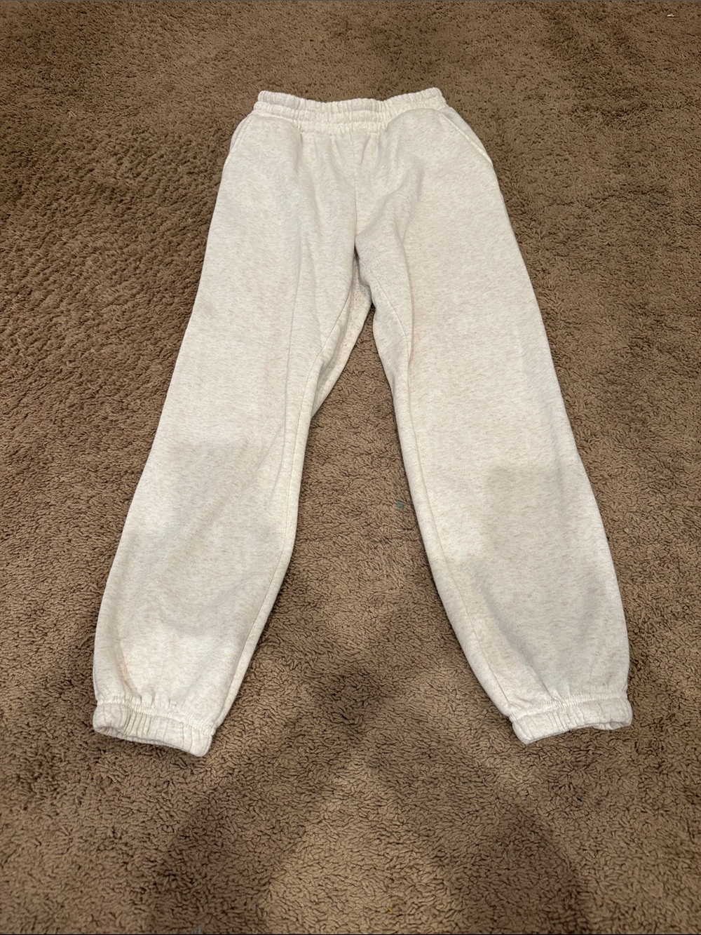 Moral Society Cream Sweatpants-M